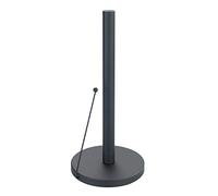 WENKO Porte-rouleau Clayton, accessoire de cuisine, support à pied pour tous les rouleaux essuie-tout du commerce, idéal pour la cuisine, fabriqué en métal thermolaqué, dimensions : Ø 15 x 33 cm, noir