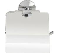WENKO Porte-rouleau de papier toilette Cuba avec couvercle Accessoires de salle de bain WC invités