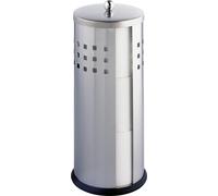 WENKO Porte-rouleau de papier toilette de rechange en acier inoxydable ANCONA debout WC salle de bain