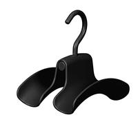 Wenko Porte Sac à Main Herkules Noir Double Support pour Sac à Main Plastique ABS 9 x 12 x 14 cm