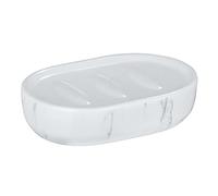 WENKO Porte-Savon Adrada céramique - Coupe à Savon, Céramique, 12 x 3 x 8 cm, Blanc