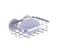 WENKO Porte-savon Ragusa acier inox - fixation par ventouse, Acier inoxydable, 13 x 3.5 x 10.5 cm, Brillant