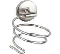 Porte sèche-cheveux en métal gris mat Gris