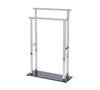 WENKO Porte Serviette sur Pied, Lava, Porte Vêtement sur Pied, Lava, Acier INOX