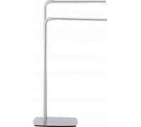 Wenko - Porte-serviettes à 2 Barreaux, Acier Inoxydable Mat, Iria