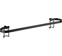 WENKO Porte-serviettes Barre de suspension Salle de bain Support en acier inoxydable Noir