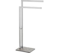 WENKO Porte-serviettes Barre indépendante en acier inoxydable GRANIT Salle de bains WC invités
