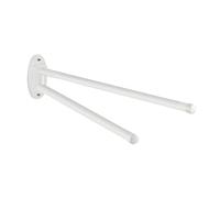 WENKO Porte-Serviettes Basic 2 Bras orientables Blanc
