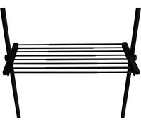 WENKO Portemanteau télescopique Hercules 50638100 noir métal 1 crochet 75,0-120,0 x 4,0 cm