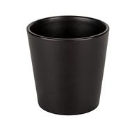 WENKO Pot à herbes noir, récipient Black Outdoor Kitchen pour herbes aromatiques, céramique haute qualité, boîte décorative pour poser les herbes sur la table ou à côté du grill, ∅ 13 x 13 cm, noir