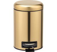 WENKO Poubelle à pédale Leman inox or mat 3l