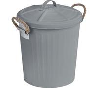 Wenko - Poubelle de salle de bain design rétro Gara - 6 L - Gris - Gara Gris G