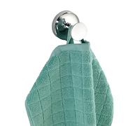 WENKO Power-Loc® Crochet Mural Uno Arcole - Crochet Porte-Serviette, patère pour vêtements, Fixer sans percer de Trous, Plastique (ABS), 5.8 x 5.8 x 4.7 cm, Chromé