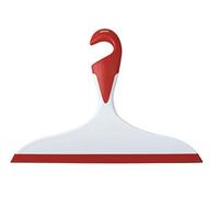 WENKO Raclette de douche, raclette salle de bain, avec crochet de suspension, L23 cm, Loano, Rouge