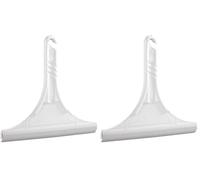 WENKO Raclette pour Salle de Bains - pour la Baignoire et la Douche, Polypropylène, 24.5 x 23.5 x 1 cm, Blanc (Lot de 2)