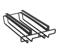 Rangement de placard cuisine - Porte 6 Verres - Noir