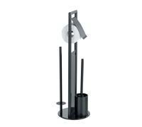 Wenko Ravina porte-papier toilette avec brosse wc noir 24982800