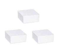 WENKO Lot de 3 recharges humidificateurs Cube 500 g | Parfum Orange | Bloc granulé | Réduit Les moisissures et Les odeurs | Pièce jusqu'à 40m² | Effet instantané jusqu'à 2 Mois | 10x5x10cm | Blanc