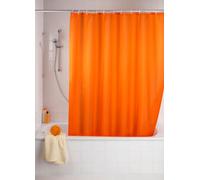 WENKO Rideau de douche anti-moisissure LB 180x200 cm orange