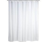 WENKO Rideau de douche anti-moisissure pour baignoires 180x200 cm Uni White lavable