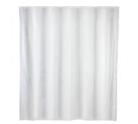 WENKO Rideau de Douche antimoisissure | Revêtement antibactérien et Hydrofuge | Base lestée | Lavable en Machine 30° | Anneaux Rideau de Douche Inclus | Polyester | 180x200 cm | Blanc