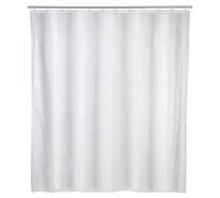 WENKO Rideau de Douche Blanc - imperméable à l'eau, Polyéthylène, 120 x 200 cm, Blanc