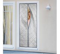 WENKO Rideau de Porte Isolation Thermique | Anti-Froid et Chaleur | Réduit Bruit et Lumière | Fermeture Magnétique | Noir |