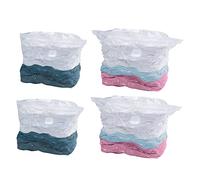 WENKO Sac de Rangement sous Vide Mod. Cube Set 4 pièces | Housse de Rangement sous Vide pour vêtements et couettes | Stockage sous Vide hermétique Transparent | Dimensions 70 x 100 x 35 cm