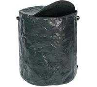 WENKO Sac déchets verts, sac feuilles mortes, gazon, XXL avec fermeture éclair, Capacité 275L, Polypropylène, Ø 67x78 cm, Vert