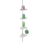 Wenko 3208010100 Etagère d'Angle Télescopique Douche Easy Blanc