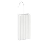 WENKO Saturateur Lignes - Humidificateur de locaux avec structure pour le radiateur, Céramique, 9 x 19.5 x 4 cm, Blanc