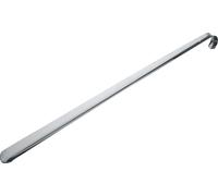 WENKO Chausse-Pied Extra Long Acier INOX - antidérapant, Acier Inoxydable, 58.5 x 4.2 x 3.8 cm, Argent Brillant
