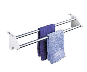 WENKO Sèche-Linge pour radiateur Twin - télescopique, Aluminium, 60 x 13 x 11.5 cm, Aluminium