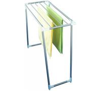 Wenko Séchoir à linge Profi Single INOX pliable 10 kg 87 x 79 x 39 cm Argent mat intérieur/extérieur