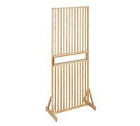 WENKO Séparateur de pièce Kailua, cloison de qualité 100% bambou avec étagère intégrée, idéal pour partager des pièces ou comme élément de déco, (l x h x p) : 72 x 178 x 40 cm, brun