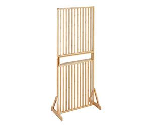 WENKO Séparateur de pièce Kailua, cloison de qualité 100% Bambou avec étagère intégrée, idéal pour Partager des pièces ou comme élément de déco, (l x h x p) : 72 x 178 x 40 cm, Brun