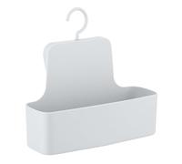 WENKO Serviteur de Douche Barcelona Blanc Tablette de Rangement de Douche, Panier Mural, Absolument incassable Blanc