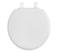 WENKO Siège WC Torino XXL, en Duroplast incassable, surface d'assise extra large à forme ergonomique, supporte une charge jusqu'à 300 kg, convient à toutes les toilettes standards, 44 x 43,5 cm, blanc