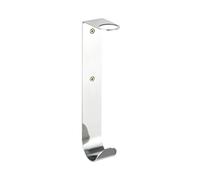 Wenko Soporte para dosificador de jabón de acero inoxidable Turbo-Loc Telde Argenté Brillant 6,5 x 26 x 10 cm