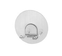 WENKO Static-Loc® Crochet Mural Duo Osimo - Fixer sans percer, Plastique (Pet), 8 x 3.2 x 8 cm, Chromé