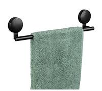 WENKO Static-Loc® Plus Porte-Serviettes Pavia Noir 40 cm