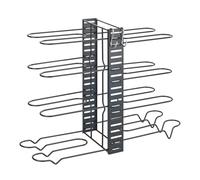 WENKO Support 3 en 1 pour casseroles et poêles, réglable et compact, accueille jusqu’à 8 pièces, poêles et couvercles, pour placards de cuisine à partir de 60 cm de largeur, métal, 54,5 x 42 x 20 cm