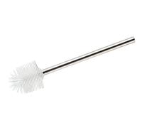 Wenko Brosse WC de rechange 23986100 – Silicone, manche inox, effet antiadhésif – Brillant