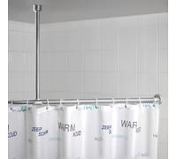 WENKO Support pour Barre de Douche - Longueur 57 cm, Chrome, Aluminium, 57 cm, Chromé
