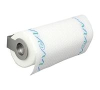 WENKO Support rouleau papier Cerri en inox | Porte essuie tout mural élégant et pratique pour la cuisine | Installation facile et dimensions ajustables de 21 à 33 cm | Métal inox argenté