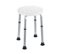 Wenko Tabouret de douche et baignoire réglable en hauteur capacité de charge 120 kg Blanc