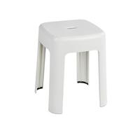WENKO Tabouret de Salle de Bains Alaska Blanc Tabouret Blanc