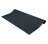 WENKO Tapis anti-projections noir, protection du sol antidérapante, support barbecue, étanche à l'eau, idéal pour une utilisation extérieure, protège le sol de projections de graisse, 120 x 60 cm