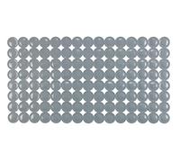 WENKO Tapis de baignoire Belem, tapis de baignoire antidérapant avec ventouses, fond de baignoire pour toutes les baignoires courantes, en matière plastique, 67,5x36cm, gris