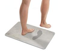 Wenko tapis de bain 60x40 cm rectangulaire gris 26494100